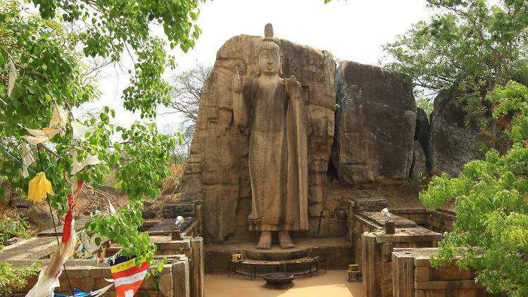 Aukana is a temple in Anuradhapura