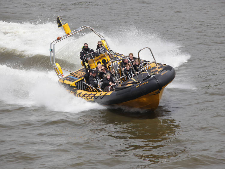 Play Bond for a day on the Thames Rib Experience