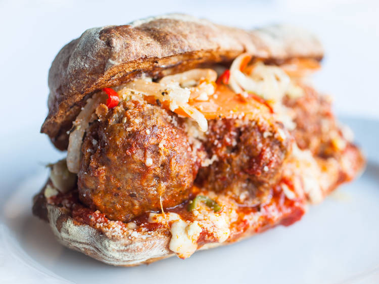 Nonna’s meatball sub at Nonna’s Sandwiches and Sundries