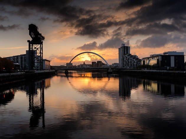 Pictures and photos of Glasgow at sunset and sunrise Pictures and photos of Glasgow at sunset and sunrise