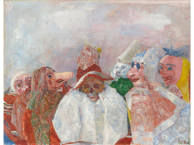 Masks Confronting Death (1888), James Ensor Masks Confronting Death (1888), James Ensor