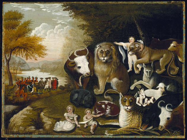 A Peaceable Kingdom (1833–34), Edward Hicks A Peaceable Kingdom (1833–34), Edward Hicks