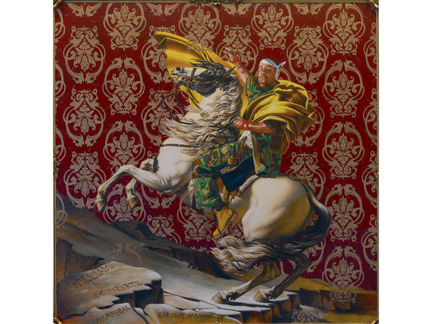 Napoleon Leading the Army Over the Alps (2005), Kehinde Wiley Napoleon Leading the Army Over the Alps (2005), Kehinde Wiley