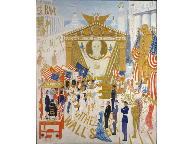 The Cathedrals of Wall Street (1939), Florine Stettheimer The Cathedrals of Wall Street (1939), Florine Stettheimer