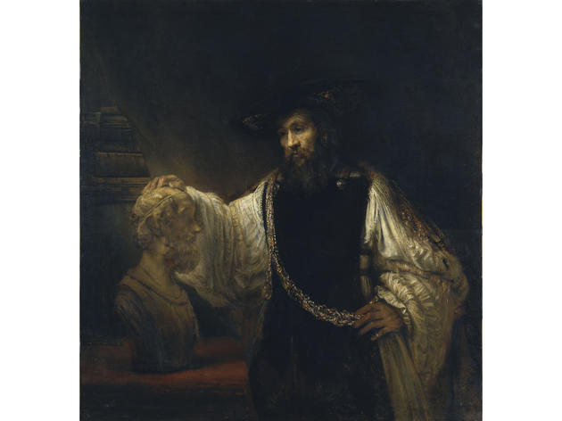 Aristotle with a Bust of Homer (1653), Rembrandt Aristotle with a Bust of Homer (1653), Rembrandt