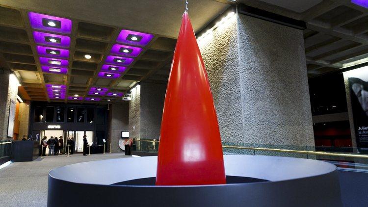 Roman Signer: 'Hanging Kayak' at the Barbican. Photo: Tristan Fewings/Getty Images