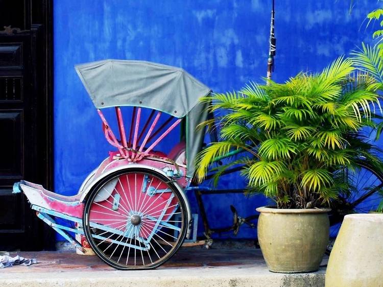 The Blue Mansion rickshaw