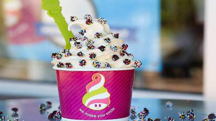 Frozen yogurt at Menchies