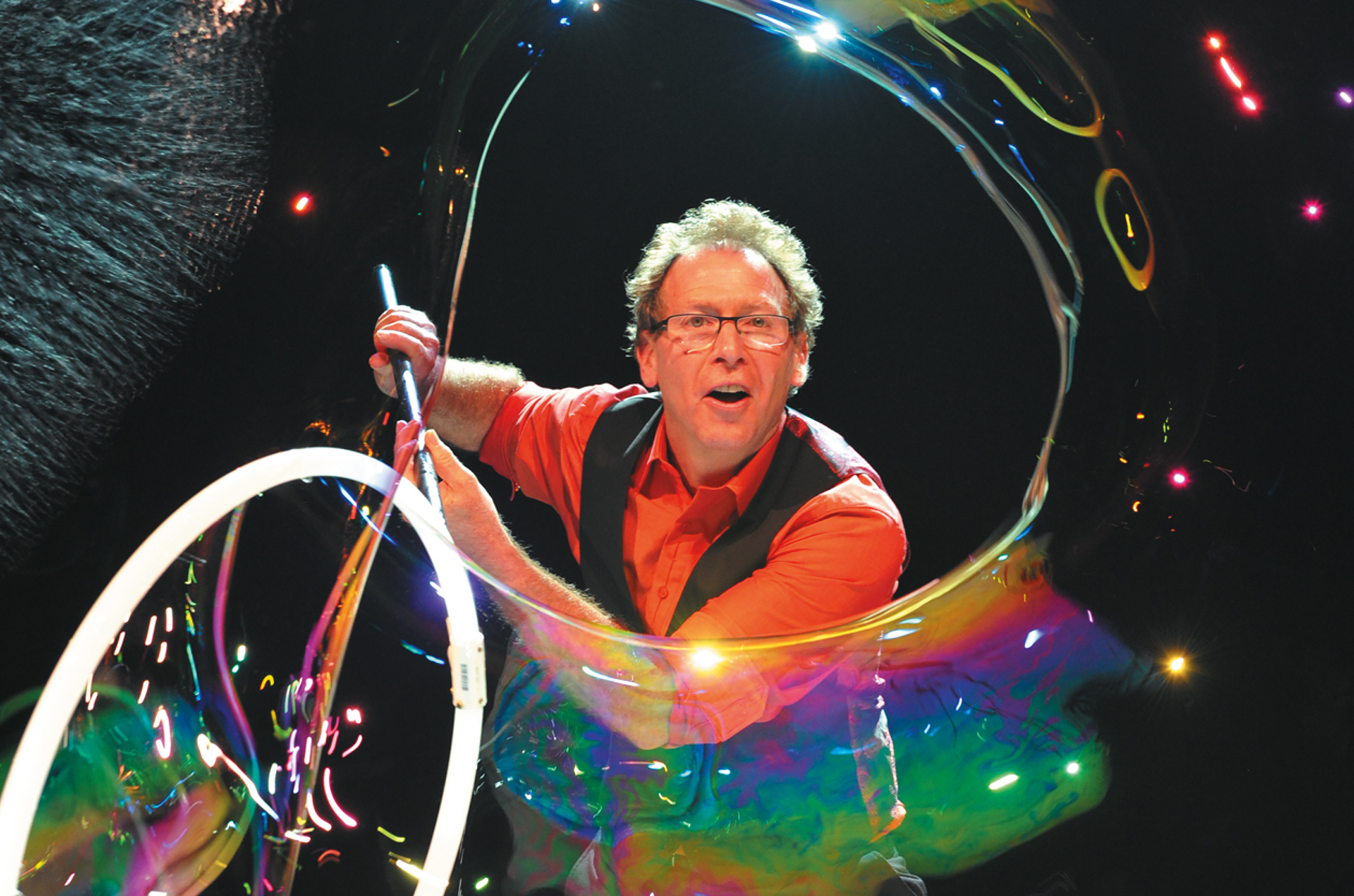 Amazing Bubble Man Beloved bubble guy Louis Pearl returns to the Fringe