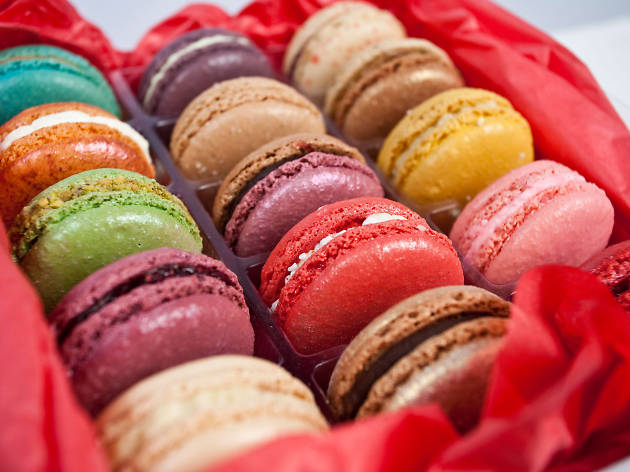 Macaron Café Assorted macarons at Macaron Café