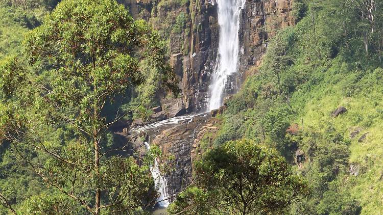 A waterfall on the A7 Highway