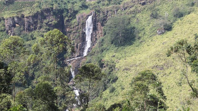 A Waterfall on A7 Highway