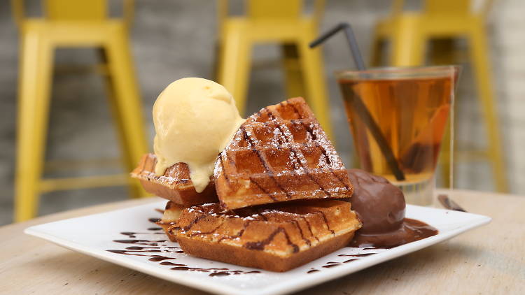 Inside Scoop ice cream waffles