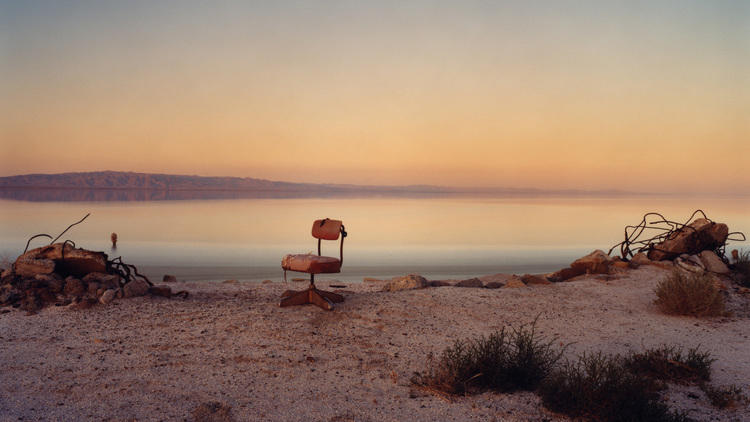 Marcus Doyle (UK): Red Chair. Location: North Shores, Salton Sea, California