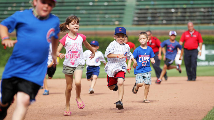 Run the bases at Wrigley Field