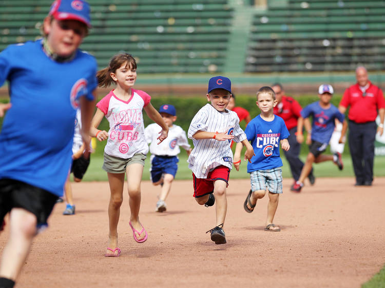 Run the bases at Wrigley Field