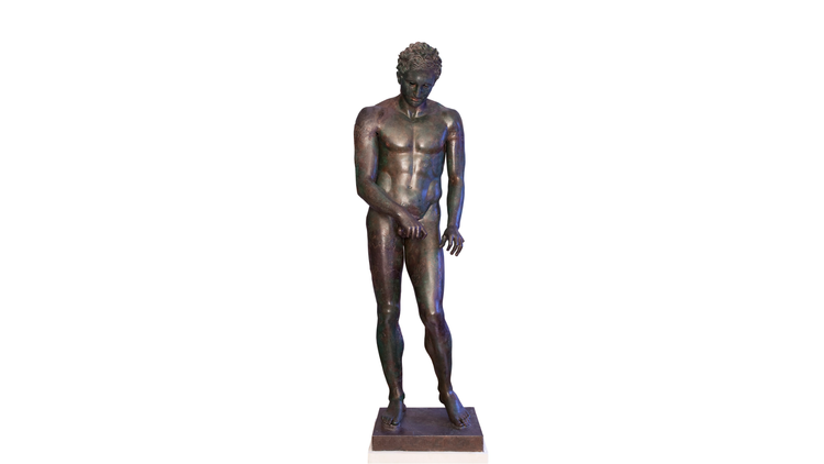 : Apoxyomenos. Bronze, Hellenistic or Roman replica after a bronze original from the second quarter or the end of the 4th century BC. © Tourism Board of Mali Losinj