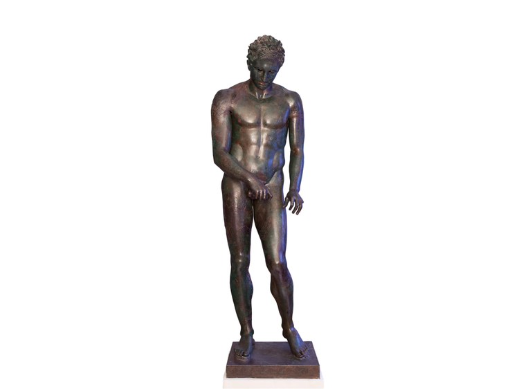 : Apoxyomenos. Bronze, Hellenistic or Roman replica after a bronze original from the second quarter or the end of the 4th century BC. © Tourism Board of Mali Losinj