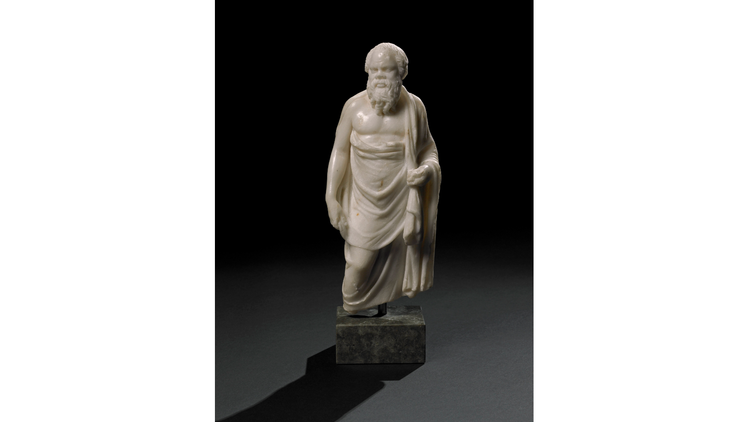 Marble statuette of Socrates. A Hellenistic original of the 2nd century BC, or a Roman copy, Alexandria, Egypt. © The Trustees of the British Museum