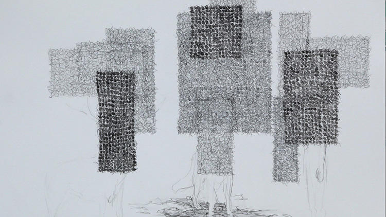 The gathering dusk, Claire Morgan 2014, Royaume-Uni, Aquarelle et crayon sur papier The gathering dusk, Claire Morgan 2014, Royaume-Uni, Aquarelle et crayon sur papier