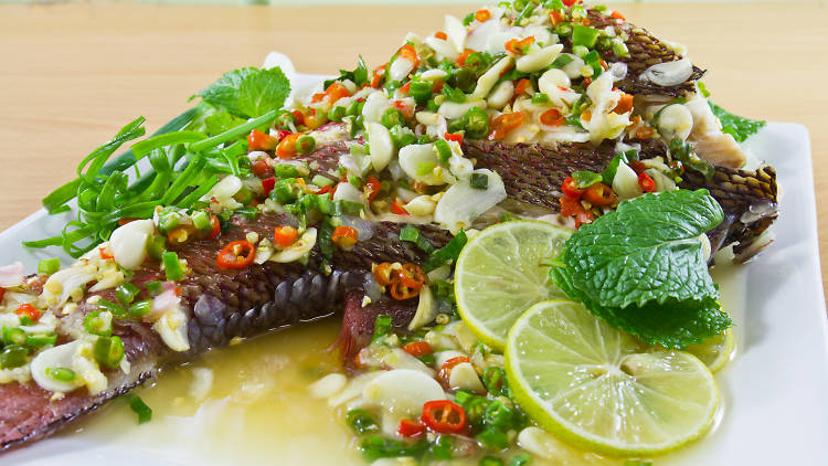 Steamed fish