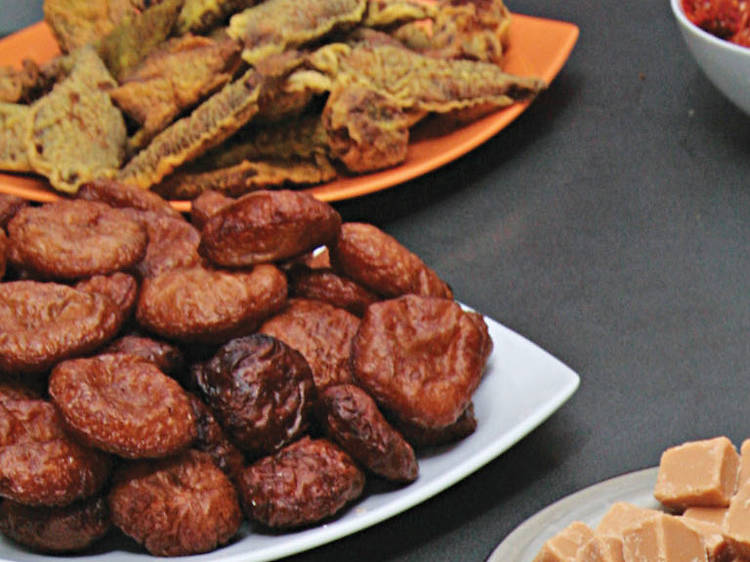 New Year table spread in Sri Lanka