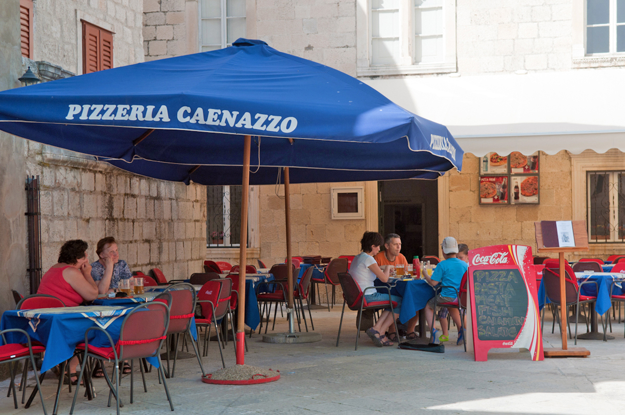 San Marco Steak & Pizza Restaurants in Korcula Town, Croatia