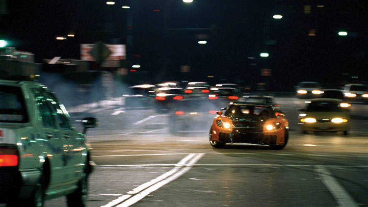 The car park race in ‘The Fast and the Furious: Tokyo Drift’ (2006)