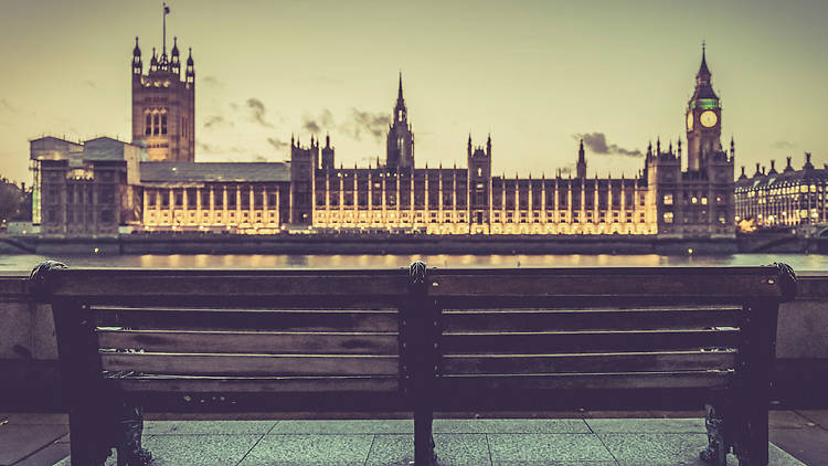 Parliament at dusk