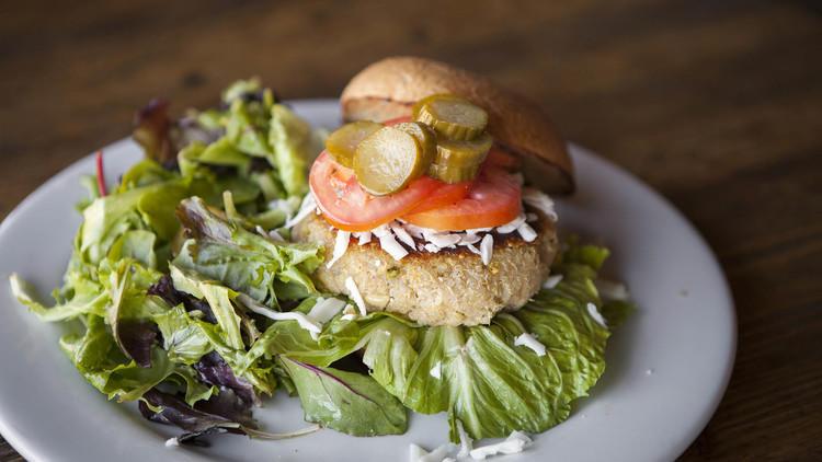 Vegan burger at Local