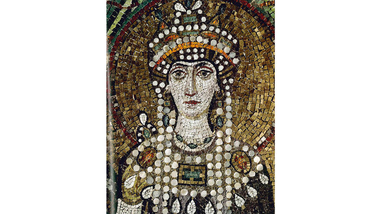 Mosaic of Empress Theodora, Basilica of San Vitale, Ravenna Italy, 547