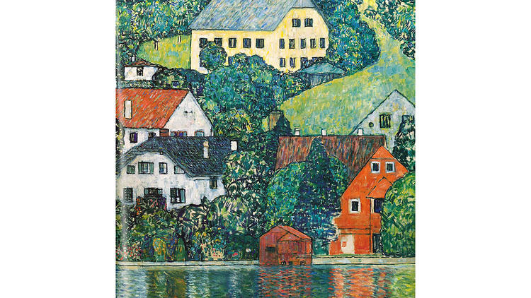 Gustav Klimt, Houses at Unterach on the Attersee, 1916