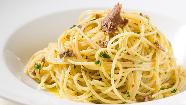 Spaghetti alla bottarga at Celestino