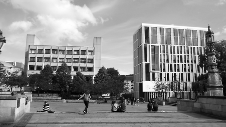 Bristo Square at Edinburgh University