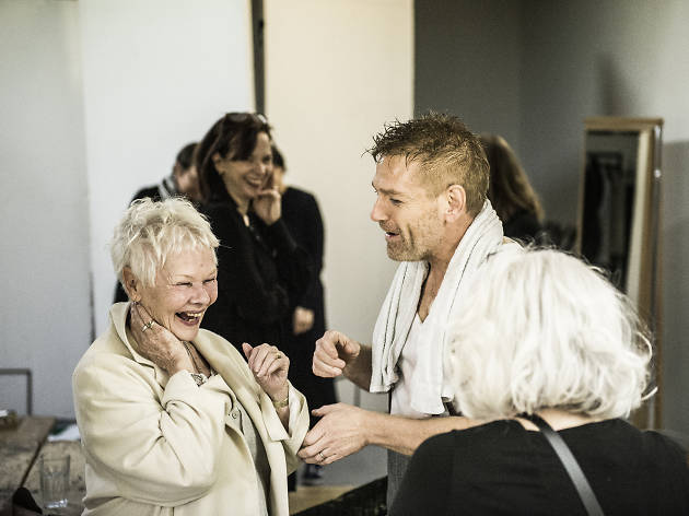 Kenneth Branagh and Judi Dench backstage Kenneth Branagh and Judi Dench backstage