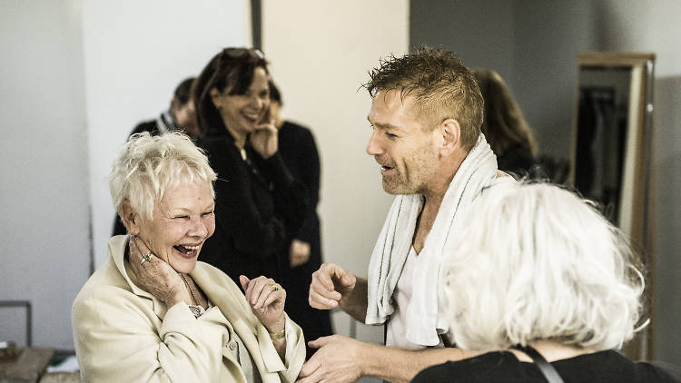 Kenneth Branagh and Judi Dench backstage