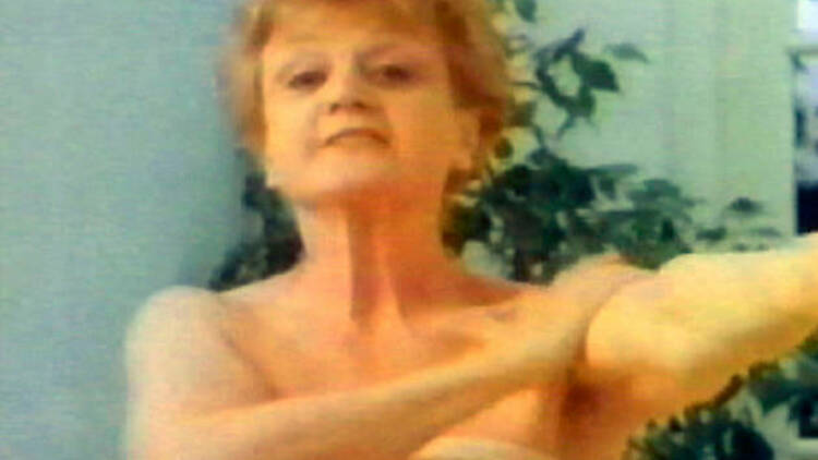 What Angela Lansbury looks like in a bath towel