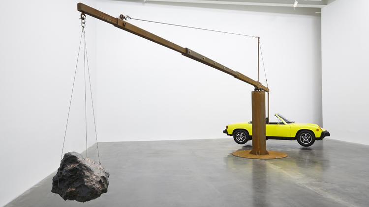 Chris Burden, Porsche with Meteorite, 2013