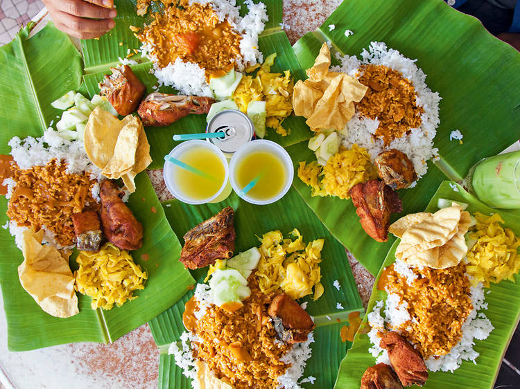 Banana leaf rice