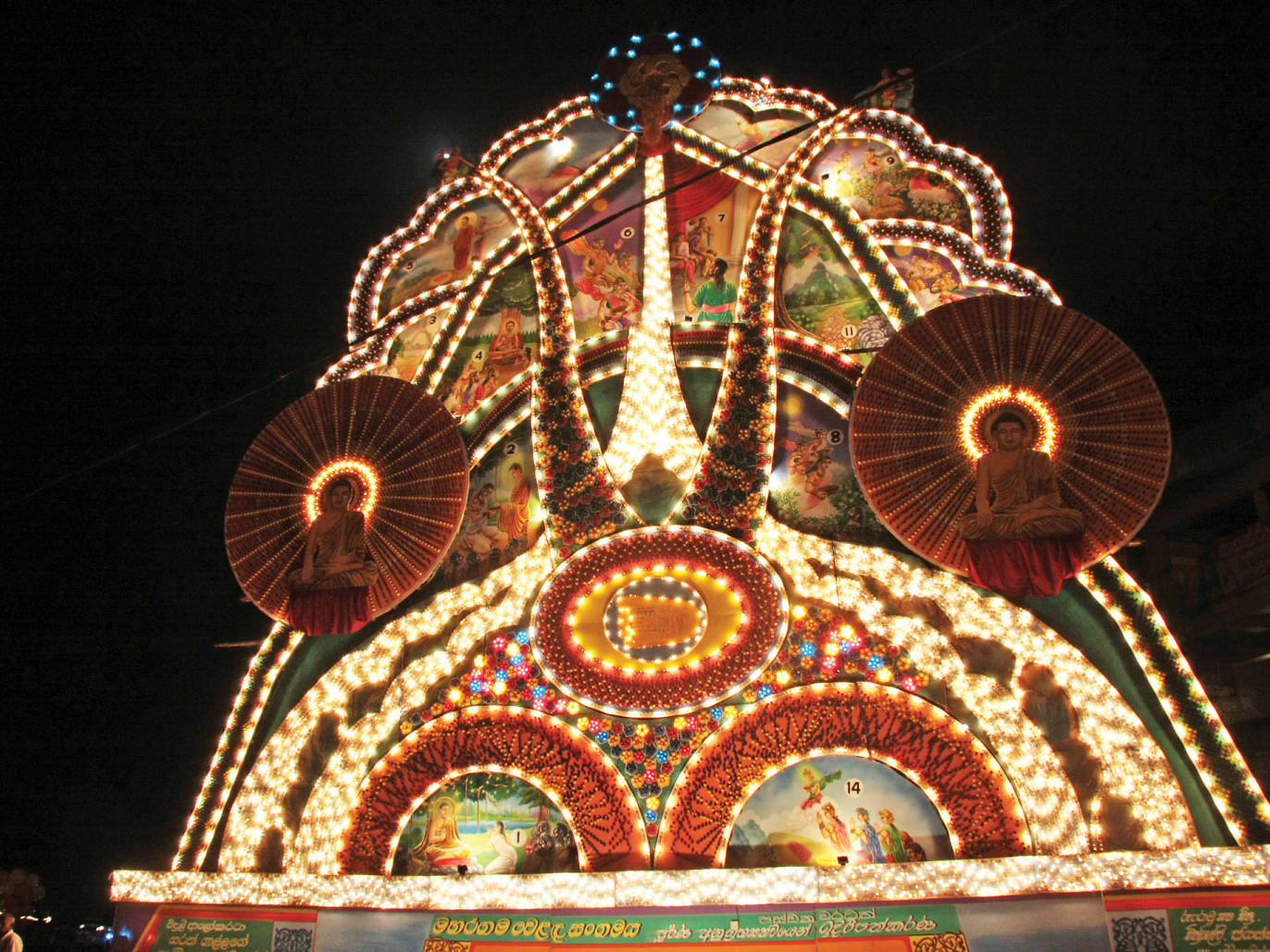 Vesak, the city illuminates