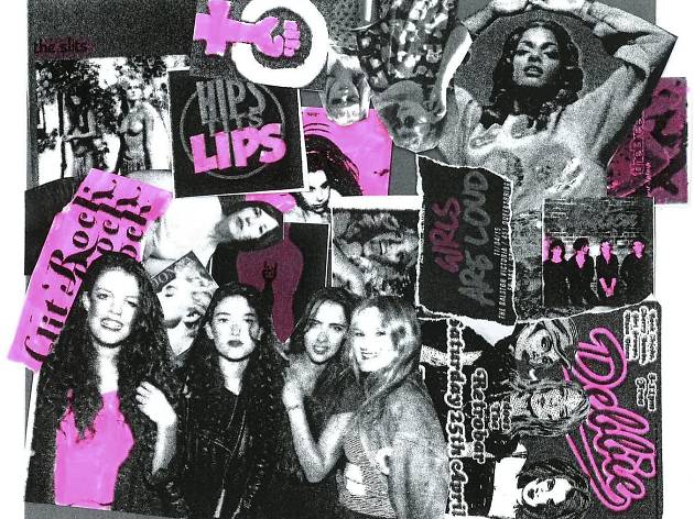 Girls to the front club nights collage Girls to the front club nights collage