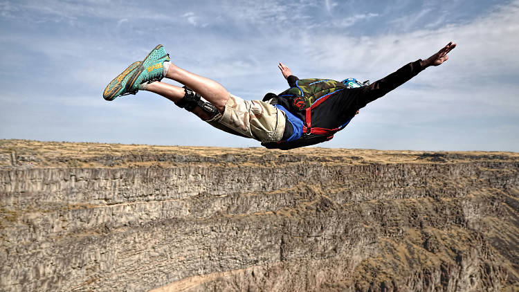 Idaho: BASE jump off Perrine Bridge 