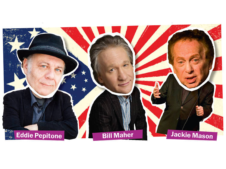 Eddie Pepitone, Bill Maher and Jackie Mason