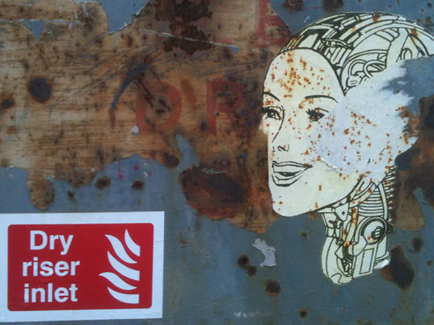edinburgh street art cyborg edinburgh street art cyborg
