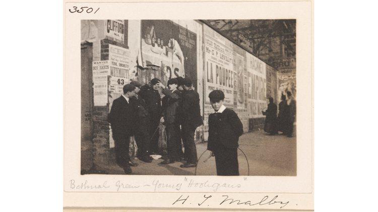 H J Malby: 'Bethnal Green - Young Hooligans, National Photographic Record and Survey, London, 1904. © V&A