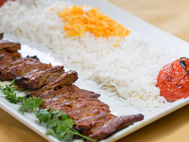 Kashcool Kitchen Filet mignon chenjeh kabob at Kashcool Kitchen