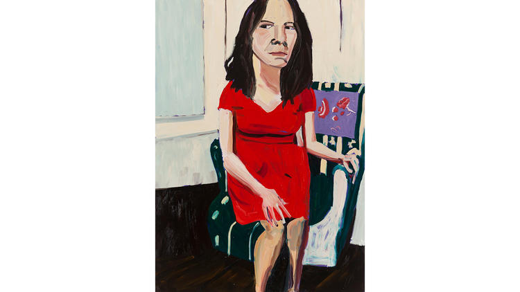 Night Self-Portrait In A Red Dress, 2014