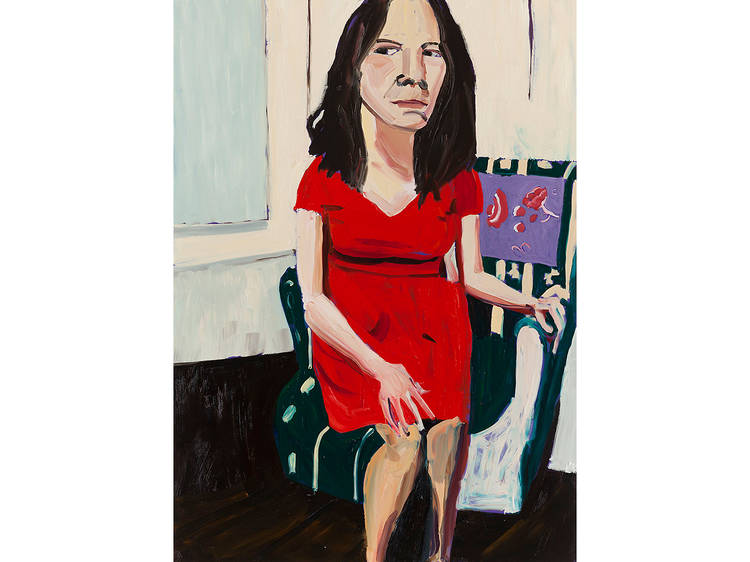 Night Self-Portrait In A Red Dress, 2014