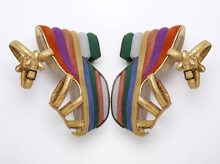 Ferragamo Rainbow Wedges