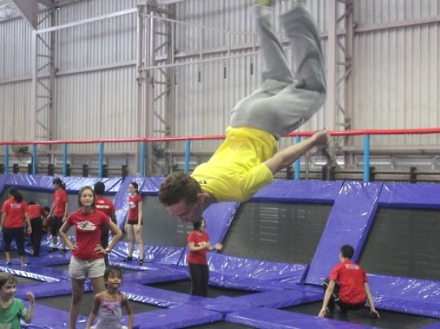 Power Tower Slide Combo Picture Of Amped Trampoline Park Kuala Lumpur Tripadvisor